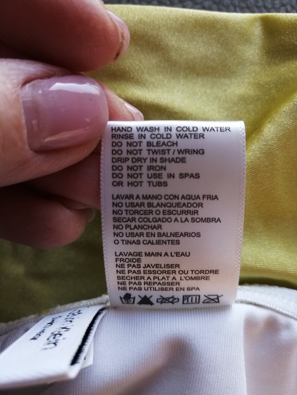 Calvin Klein Ruched One-Piece Swimsuit Plus Suze 18 Chartreuse Lime Green Colour - Picture 11 of 13